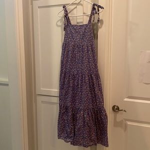 Madewell floral tier maxi dress